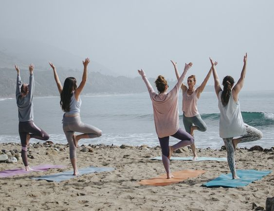 Embracing_Mind's tweet photo. Embrace Balance and Tranquility: National Yoga Month's Beach Celebration! https://t.co/3stgdQSpQA
