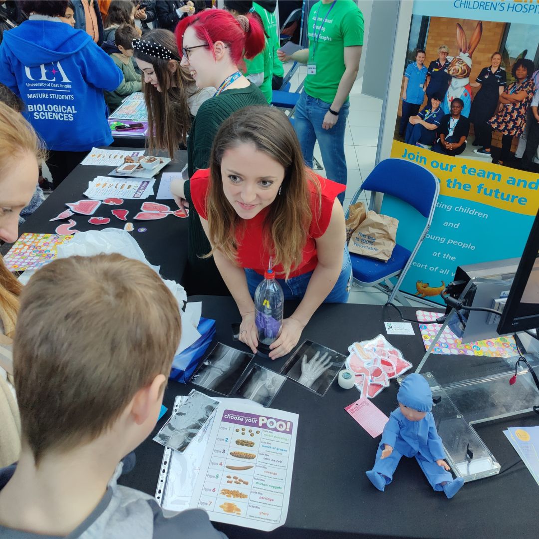 The Jenny Lind team wowed members of the public with gadgets and technology on their stand at Norwich Science Festival, which was one of the first events taking place as part of our celebrations to mark the 170th anniversary of the opening of the Jenny Lind Children’s Hospital.