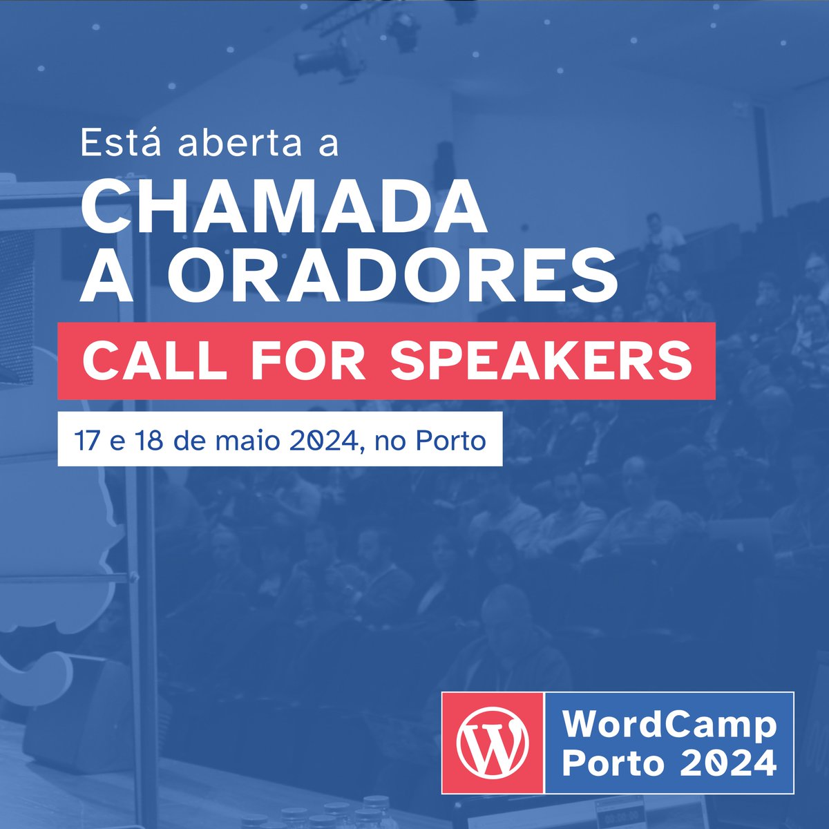 WordCampPT's tweet photo. We are just a few days away from the deadline to submit a talk to WordCamp Porto 24! Have you submitted yours already? 😊🙌🌍📢 https://t.co/0B4fDGROEP