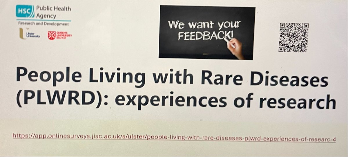 Exciting! Survey launched to better understand experiences of #RareDiseaseNI research participation #patients #carers #family voice
#RDSnET #RARDTAC #RAIN <a href="/CPH_QUB/">QUB Public Health</a> <a href="/UlsterUni/">Ulster University</a> <a href="/qubengagemhls_d/">Public Engagement MHLS</a> <a href="/publichealthni/">Public Health Agency</a> <a href="/healthdpt/">Department of Health</a> <a href="/RAiNAllIreland/">RAiN</a> @NI_RDP  #RareDisease tinyurl.com/RareDiseaseNIR…