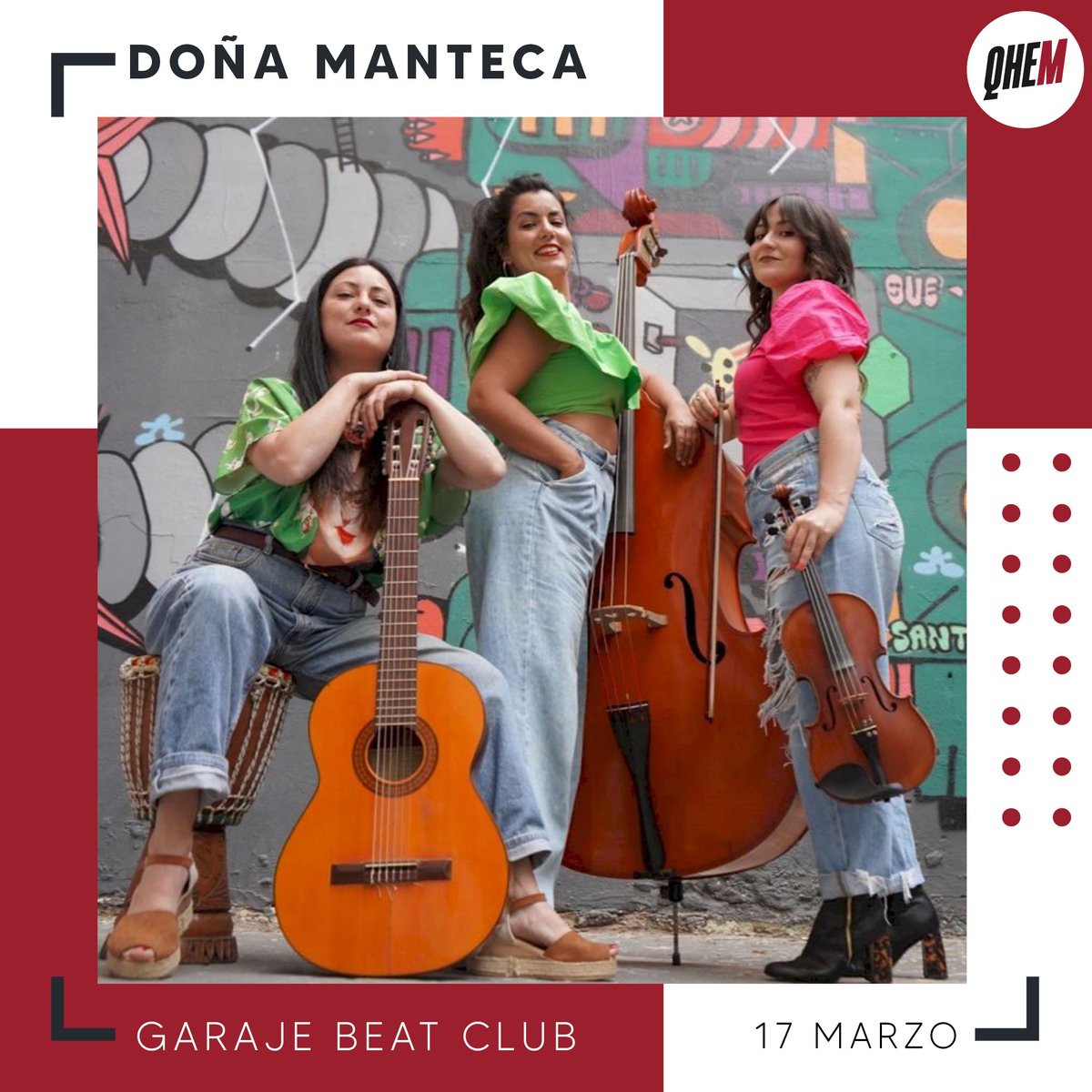 Las valencianas Doña Manteca llegan a Garaje Beat Club el 17 de marzo

¡No te las pierdas!