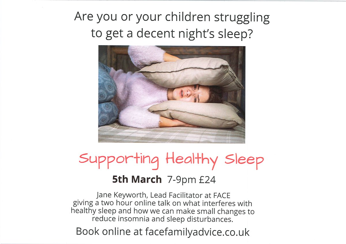 Please find below some information on upcoming courses from Face family advice. Face aims to empower parents and carers with affordable, online parenting support. They offer a range of advice and practical interventions covering a wide variety of topics.