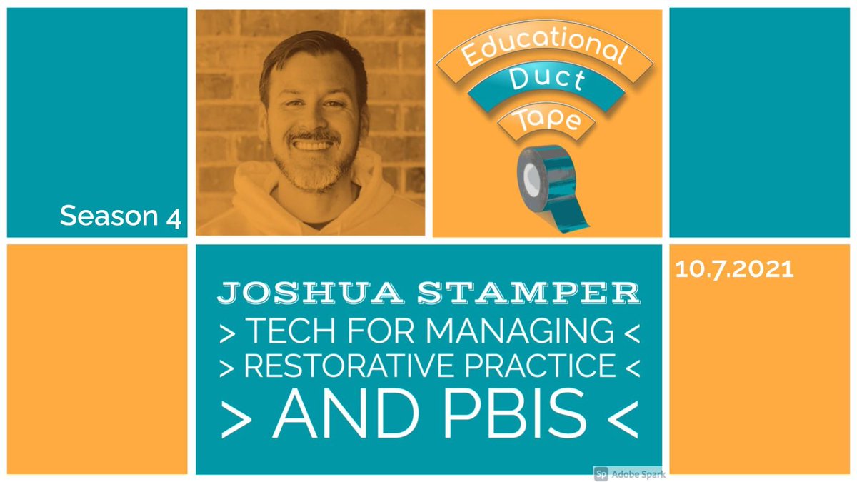 It was fun having @Joshua__Stamper on the #EduDuctTape #podcast to talk about using #edtech to manage restorative practice and PBIS!

#AspireLead #DitchBook #EdTech #TOSAchat #GoogleCE #ETCoaches #GoogleET #KidsDeserveIt #EduCoach #eLearning

jakemiller.net/eduducttape-ep…