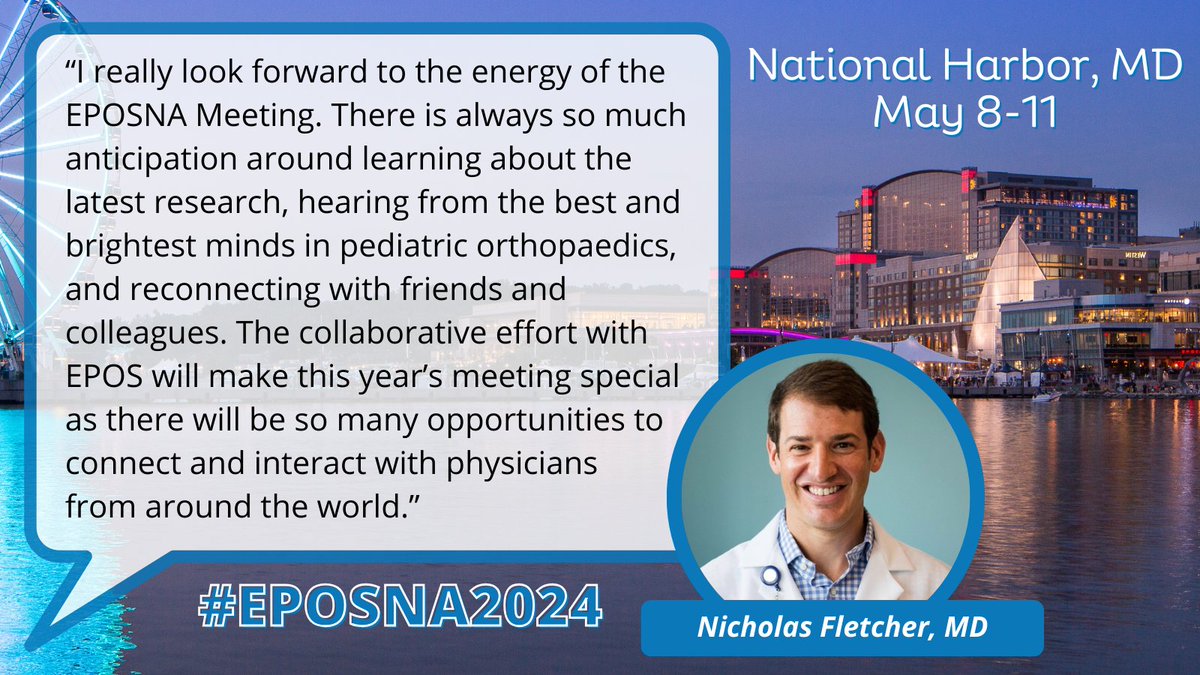 EPOSNA seeks to foster global pediatric orthopaedic education and scholarly exchange. Have you registered for the 2024 Combined #EPOSNA Meeting? Early bird rates end April 2! View the preliminary program & register now: bit.ly/42oIxGe #posna #epos #EPOSNA2024 @eposorg