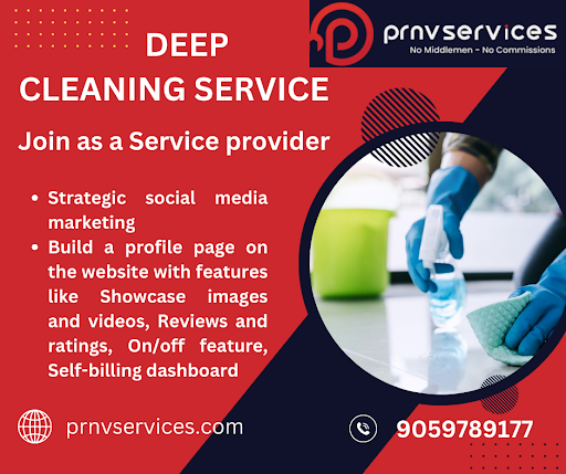 Are you a skilled professional looking for exciting opportunities? PRNV Services welcomes you to join our community of service providers in Hyderabad. 

#DeepCleanExperts #SpotlessService #ProfessionalCleaners #DeepCleaning
#ShineBrightCleaning #DetailedCleaning #Hyderabad