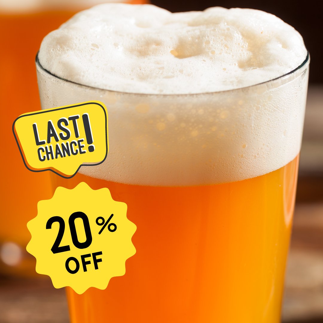 ⏰ LAST CHANCE to get 20% off Haze Heaven ⏰ Our February sale is in its final days...Be quick to save a huge 20% off Haze Heaven yeast. Just get your orders in before Friday the 1st March! Don't miss out!🍻 Shop now: ow.ly/9iR050QHOrW