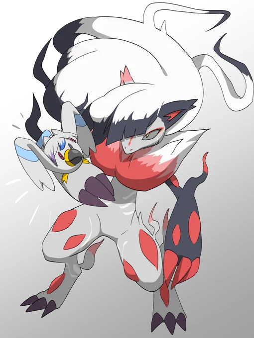 アルセとロウのポケモン化#アルあ～と #狼狐ノ画廊 
