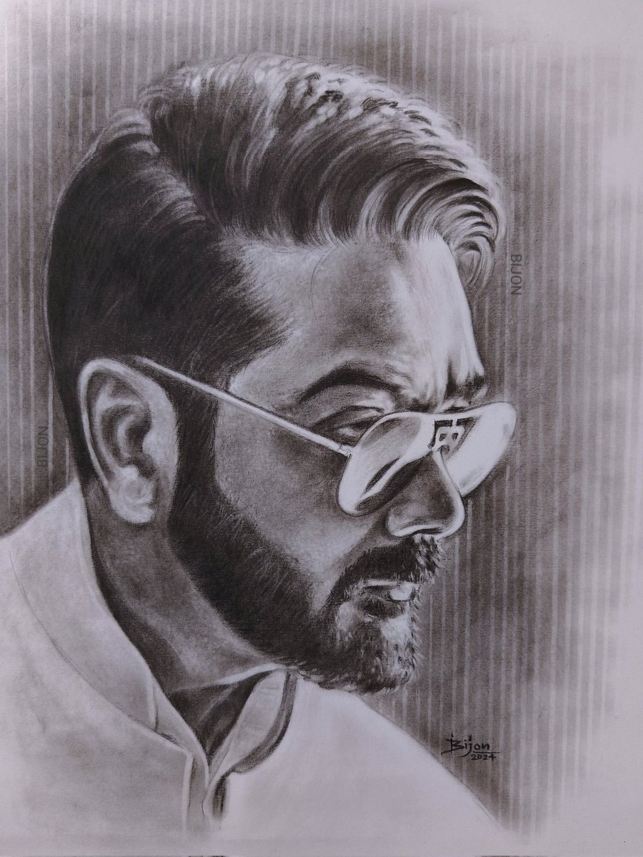 Latest Pencil sketch by me ✏️ @prosenjitbumba ❤️🙏 #charcoaldrawing #charcoalart #pencilsketch #pencildrawing #art #artwork #drawings #ProsenjitChatterjee #Prosenjit #bijon