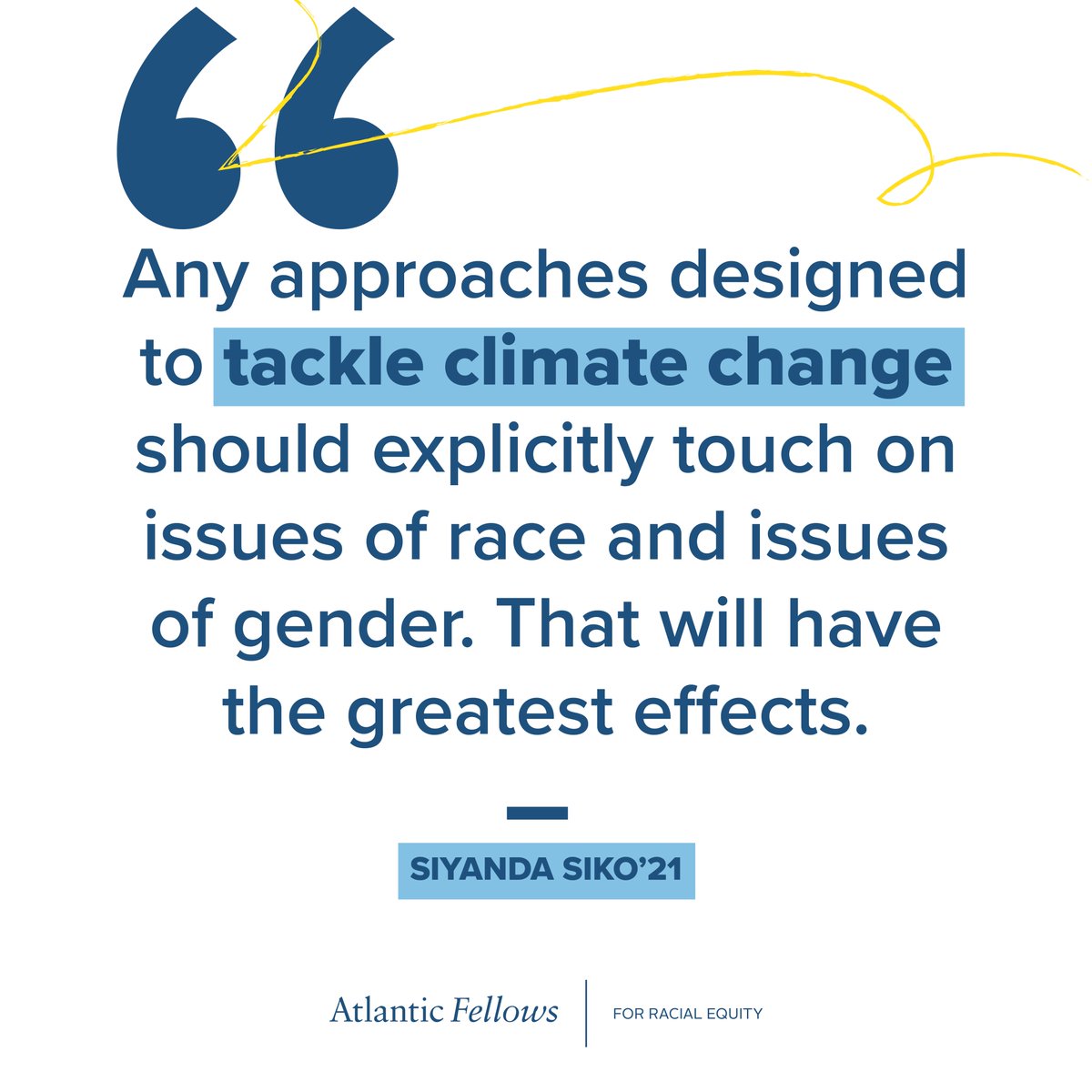 Black women are well-known to be agents of mitigation and adaptation to climate change. 2021 Fellow Siyanda Siko is developing a project to help catalyse their influence. Read more about it and his views on intersectional strategies for climate justice: racialequity.atlanticfellows.org/blog/insight-f…