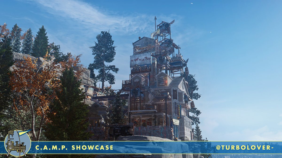 Cette magnifique construction a été réalisée par TurboLover ! Bravo à lui pour ses talents d'architecte ! ☢️ #Fallout76