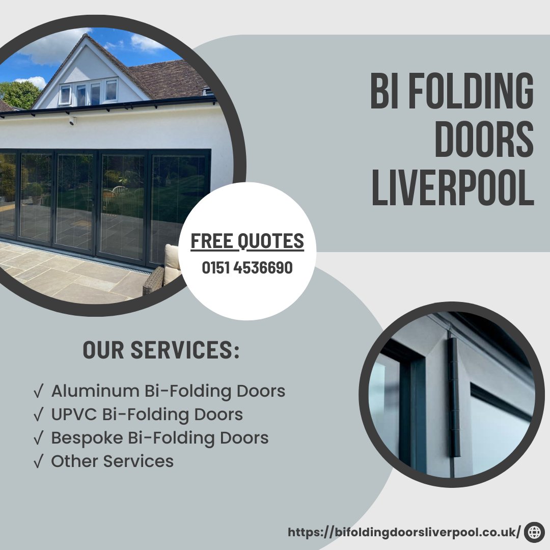 FoldingBi's tweet photo. This week, we've wrapped up projects enhancing homes with sleek bi-folding doors. Call us at 0151 4536690 or visit https://t.co/bw8H6kBRu2 for services and a FREE quote.

#liverpool #aluminumbifoldingdoors #upvcbifoldingdoors #bespokebifoldingdoors https://t.co/WpOfmjBVho