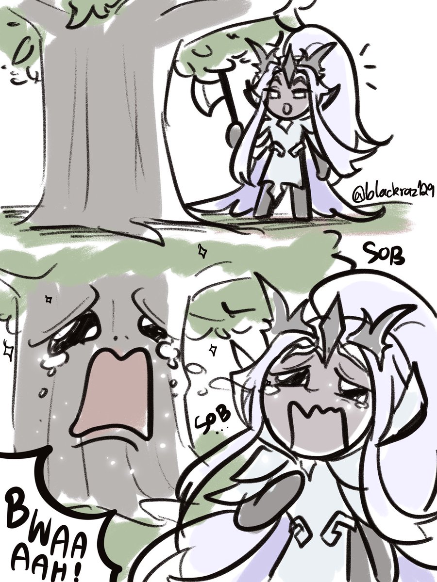 🌳: Don’t cut me please…
🧚‍♂️🫅:😭😭😭😭😭
#cookierun #cookierunkingdom #elderfaeriecookie