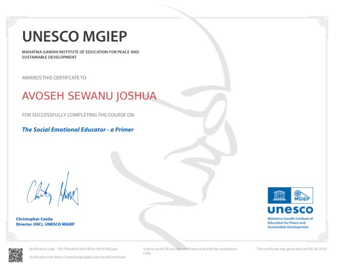 joshua_avoseh's tweet image. What an exposure on Social Emotional Learning as an Educator.