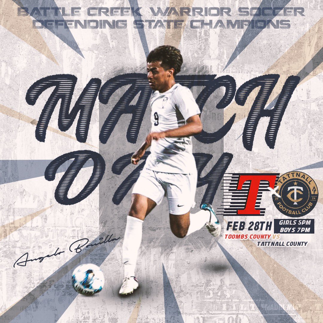 ‼️GAMEDAY‼️

Warriors host Toombs County in the Badlands tonight! Girls start at 5, Boys start at 7. WE NEED YOU THERE EARLY AND LOUD! 
#TOT