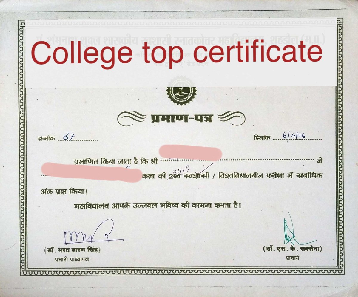 कॉलेज में स्नातक में प्रथम स्थान प्राप्त करने पर सम्मानित किया गया था....और आज फर्जी संगठन के लोग मेरे जैसे हजारों लोगों को farzi का टैग देते फिर रहे हैं।
#MP_के_प्रतिभाशाली_युवा
<a href="/CMMadhyaPradesh/">Chief Minister, MP</a>
<a href="/DrMohanYadav51/">Dr Mohan Yadav</a>
<a href="/rshuklabjp/">Rajendra Shukla</a>
<a href="/JagdishDevdaBJP/">Jagdish Devda</a>
<a href="/DainikBhaskar/">Dainik Bhaskar</a>
<a href="/MPTakOfficial/">MP Tak</a>  <a href="/BJP4MP/">BJP Madhya Pradesh</a>