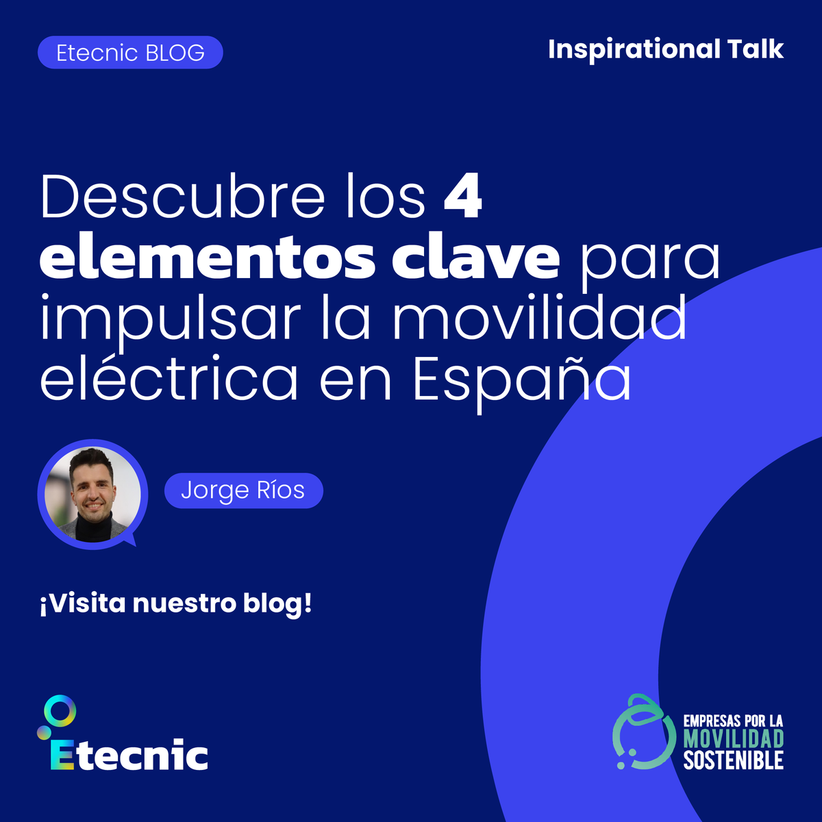 Descubre los 4 elementos clave para impulsar la #MovilidadEléctrica en España 🚗⚡, que Jorge Ríos explicó durante su Inspirational Talk en el #SUMMIT2024 de @PlataformaEMS Más información y vídeo: etecnic.es/noticias/descu… #Etecnic360 #EVcharge @EVcharge_net