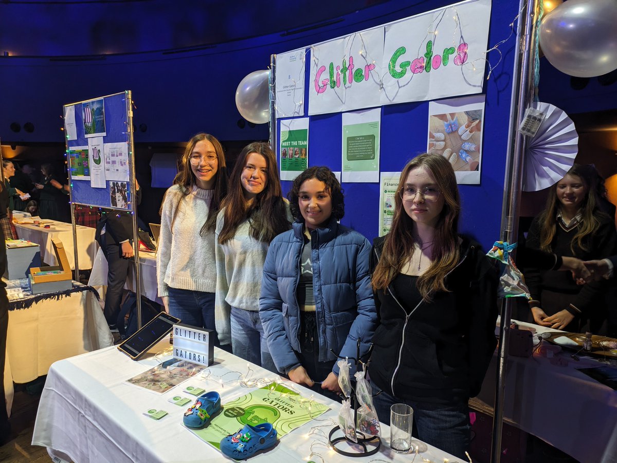 The Student Enterprise Programme Dublin City Finals at the Mansion House today. Best of luck to Riana, Bea, Kitty and Daria with their Glitter Gators #studententerprise