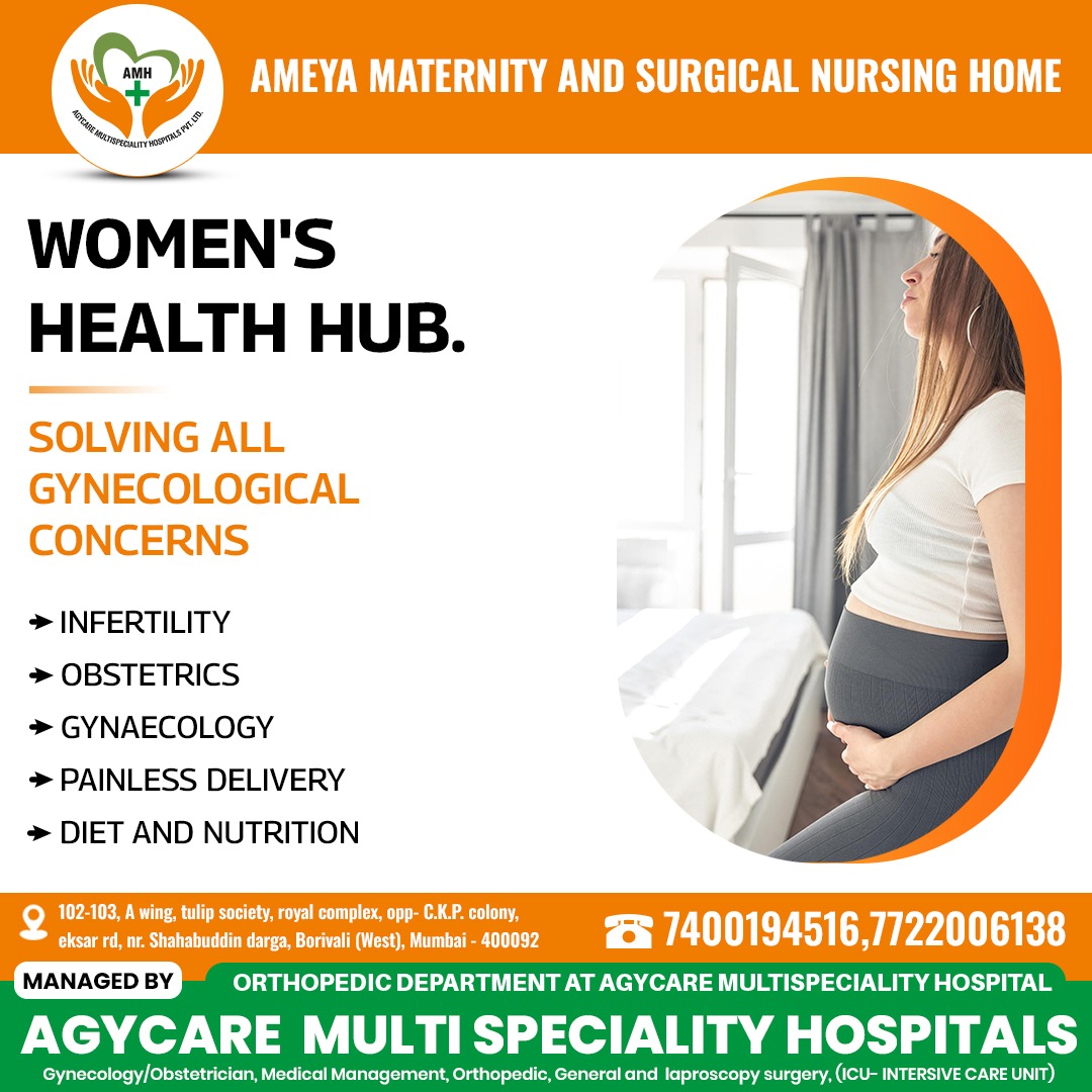 Comprehensive Solutions Tailored to Address All Gynecological Concerns with Care and Expertise.

For more enquiry 074001 94516, 7722006138

#WomensHealth #GynecologicalCare #HolisticWellness #EmpowerWomen #HealthcareForHer #agycaremultispecialityhospital