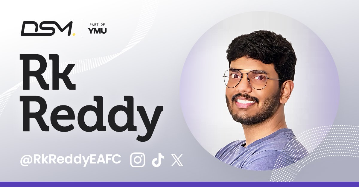 Welcoming a mobile gaming powerhouse 📱 We are absolutely delighted to share that @rkreddyEAFC has signed with #TeamDSM 🔥 🔗 Check out all of Reddy’s socials here: digitalsportsmgmt.com/rkreddy #Gaming #Mobile #EAFC