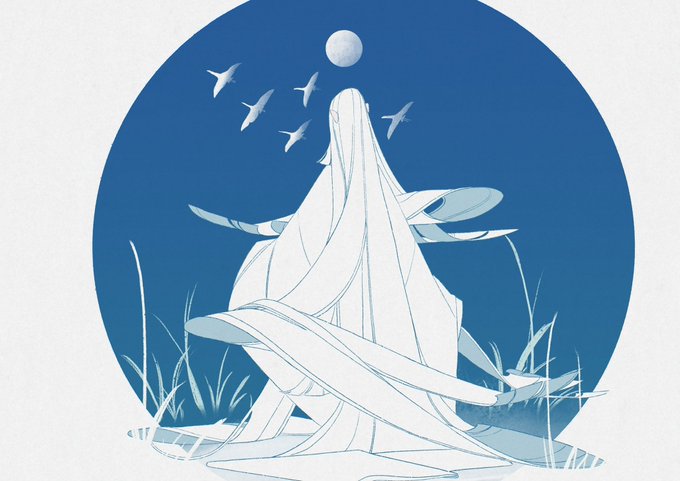 「満月 着物」のTwitter画像/イラスト(新着)