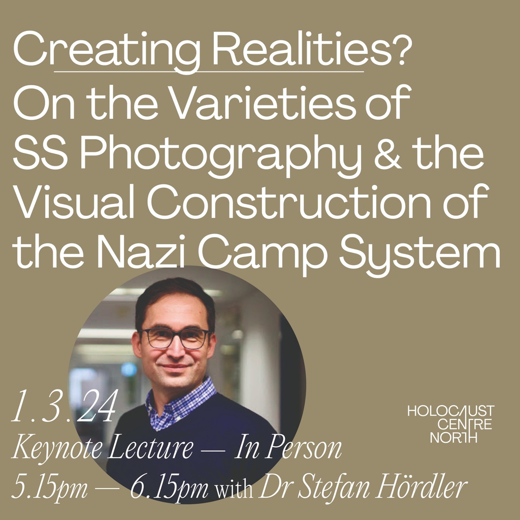 What are you doing this Friday? Join us for a talk by renowned German historian, Dr Stefan Hoerdler, as he explores how photography shaped the concentration camp system. ⁠ ⁠ Book your place today 👉️ bit.ly/creatingrealit…