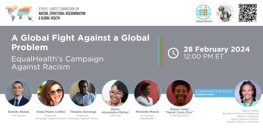 Join @RSDGHcommission and @InequityKills TODAY (28 February) for this essential discussion on a global fight against a global problem: organizing and sustaining a local-global campaign against racism. 9am PST / 12nn EST / 5pm GMT / 7pm CAT