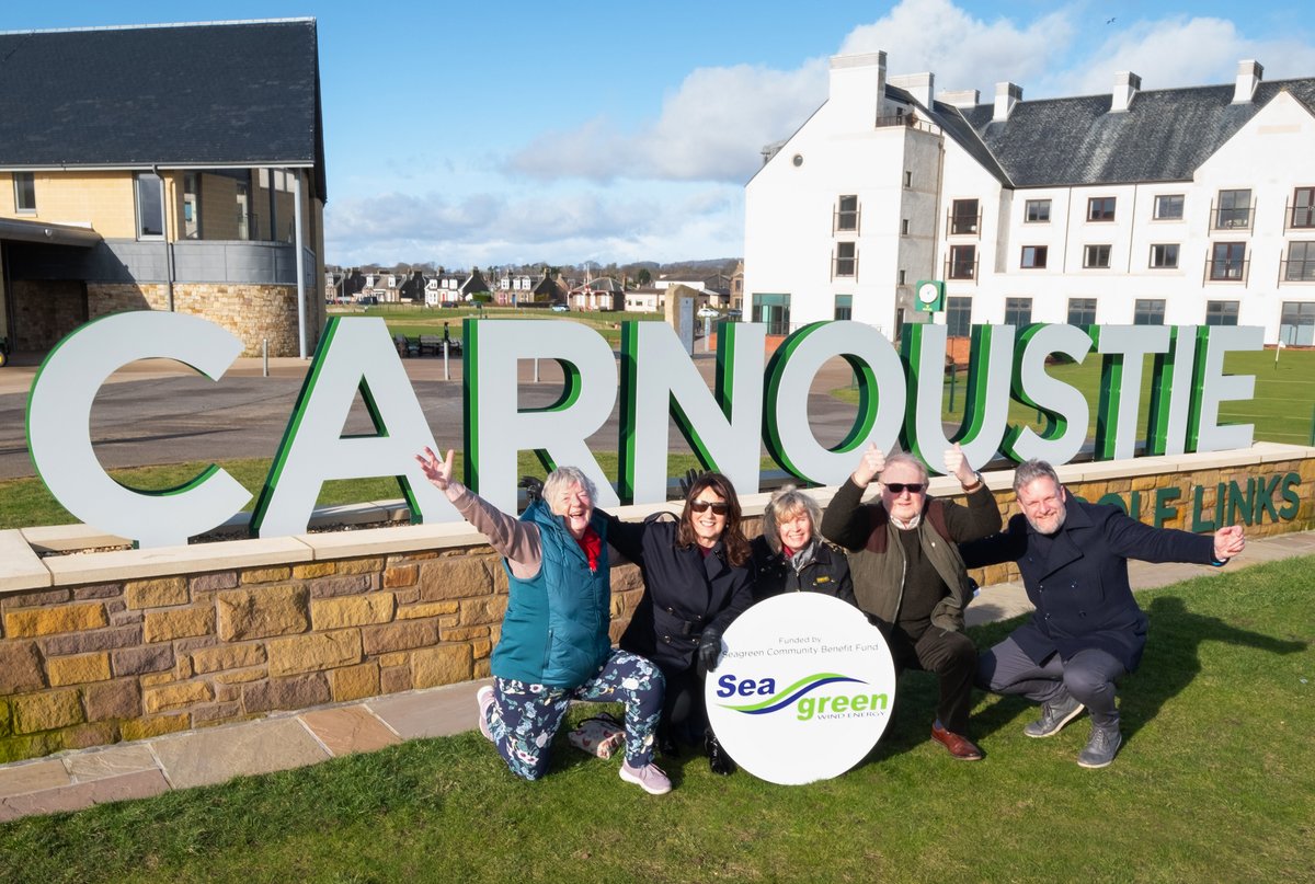 Fantastic to see the Seagreen Community Benefit funds being put to great use at Carnoustie with the Carnoustie Green Circular Project. 
To read more about the plans for the 12km circular waymarked route click here: 
tinyurl.com/4pw8npvz

#seagreencommunity #communitybenefit