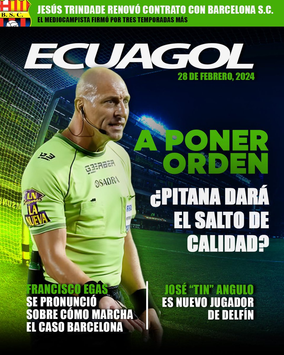 ECUAGOL's tweet photo. NUEVOS AIRES EN LA FEF 🙌🏻
LA CNA YA TIENE NUEVO LÍDER 🔝
REFUERZO EN EL ARBITRAJE || Néstor Pitana fue presentado como nuevo presidente de la Comisión Nacional de Arbitraje
#Pitana #FEF #Ecuador https://t.co/zImyMfUW2d https://t.co/0VF5DNW2Lq