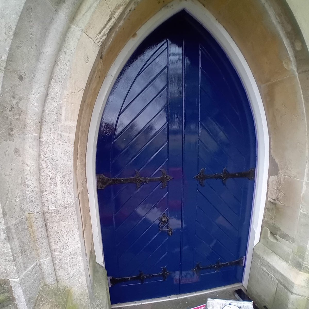 Our lovely chapel has had a makeover! 

We've given the downpipes, doors and Fascia's a refresh.