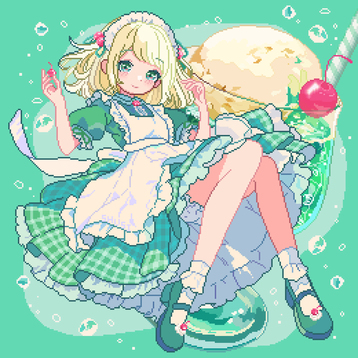 🍨🫧
#Pixelart #ドット絵