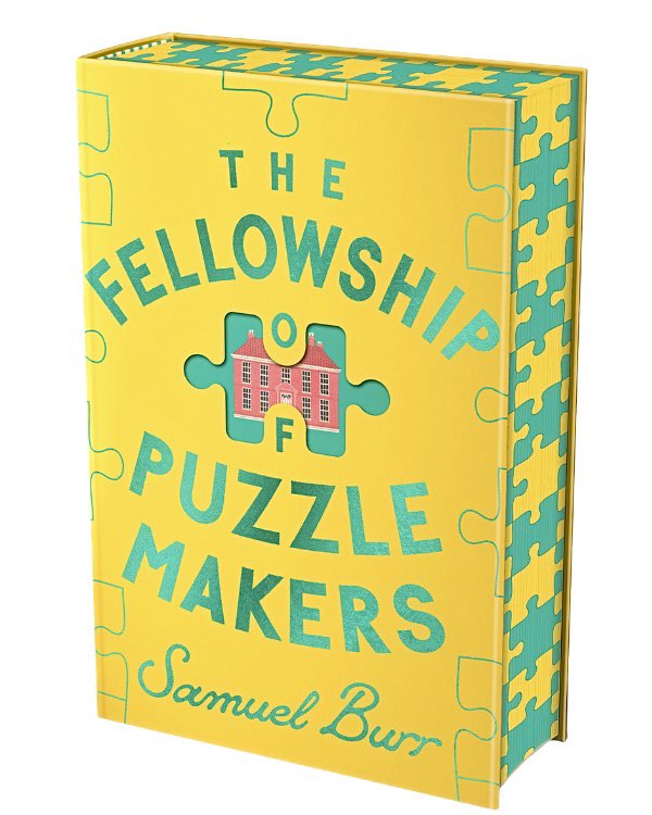 One more thing… Did someone say teal foil… jigsaw spredges? Brighten up your bookshelves with this beautiful limited-edition of The Fellowship of #Puzzlemakers. It glistens, it shines, and it’s SO bloody special. So special in fact that the team at @GoldsboroBooks can only…