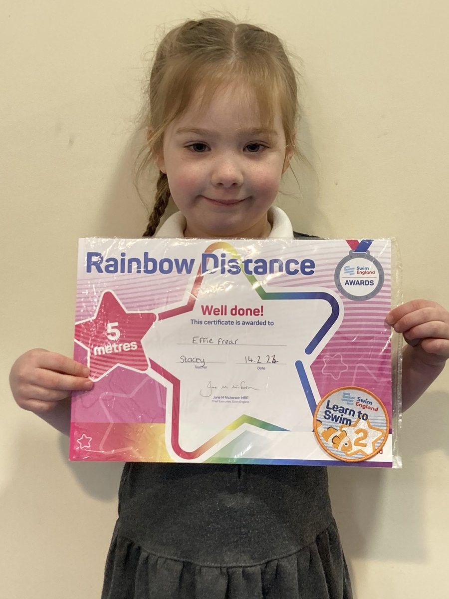 latimerprimary's tweet image. Well done to Effie in #ClassHC for achieving her 5 metre swimming badge and certificate. Super proud of you. Well done. #activelatimer