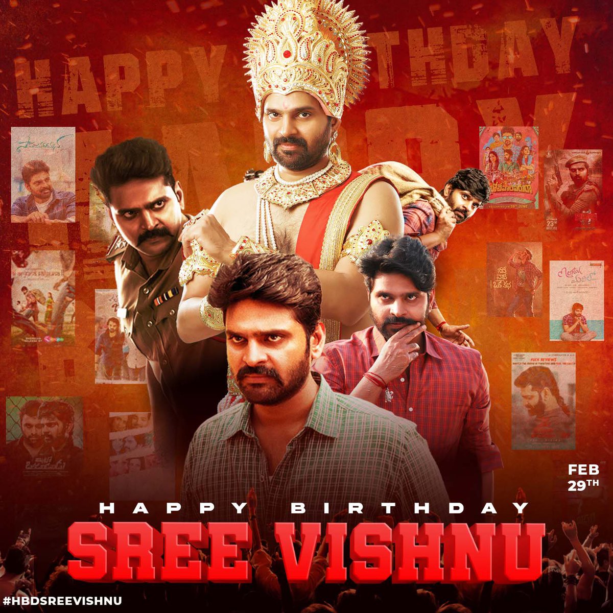 Presenting a Special CDP as we celebrate the birthday of the ever-smiling and grounded individual, our beloved @sreevishnuoffl Wishing nothing but immense success for #OmBheemBush! 🎬 #HBDSreeVishnu