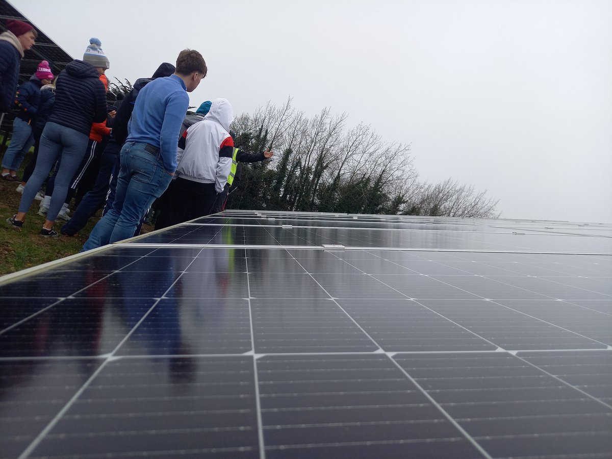 Thanks a million to John &amp; Donal of Highfield Energy for hosting our <a href="/DeptOfSciSETU/">Depts of Land & Lab Science SETU Waterford</a> final year students at their 95MW PV solar farm in Wexford today. Hugely interesting morning
