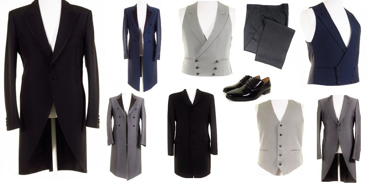 Tweedmans's tweet photo. Quality ex hire morning suits for sale online at Tweedmans . Morning coats, trousers &amp; waistcoats as well as frock coats. https://t.co/blbkblNRxd https://t.co/fUyoHXABxG