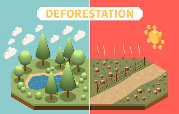 TheLeadImpact's tweet photo. DID YOU KNOW?

 🌳That deforestation is a major contributor to climate change?  

 🌳Forests act as carbon sinks, absorbing and storing carbon dioxide, helping to regulate the Earth's climate. https://t.co/cIcDcpyeSc