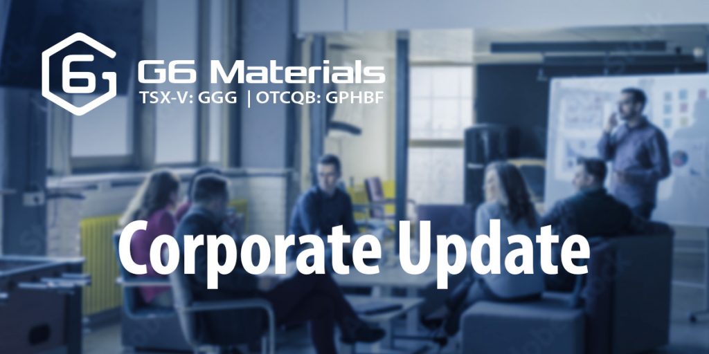 G6 Materials Corp TSX-V: GGG, OTCQB: GPHBF tweet media