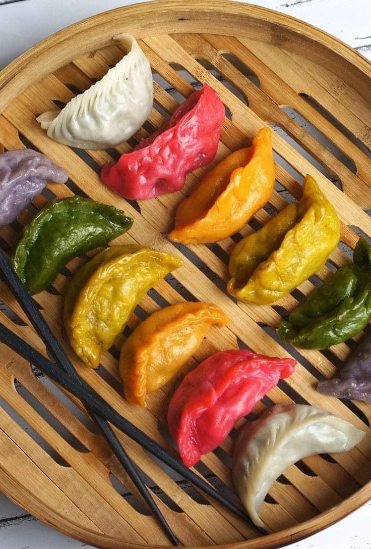 Coloured Veg Momos (Dumplings) 

#VegMomos #Momos #VegDumplings #Dumplings #FoodPorn