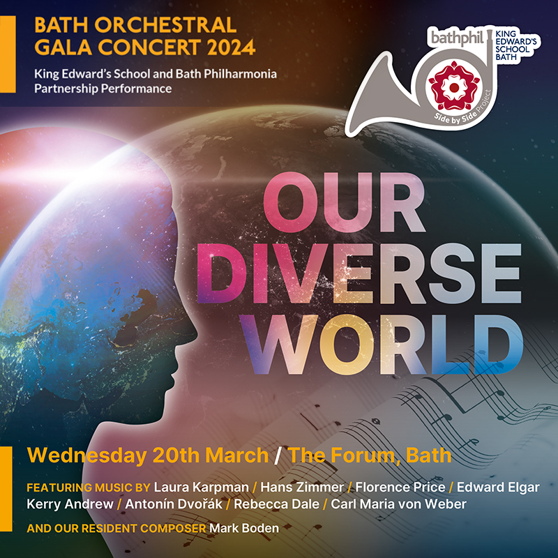 Bath Philharmonia are reuniting with King Edward’s School, Bath (@KESBath) for a concert on Wednesday 20 March that will see students from the school sit side-by-side with our professional musicians, offering an excellent opportunity to help develop the students musicianship.