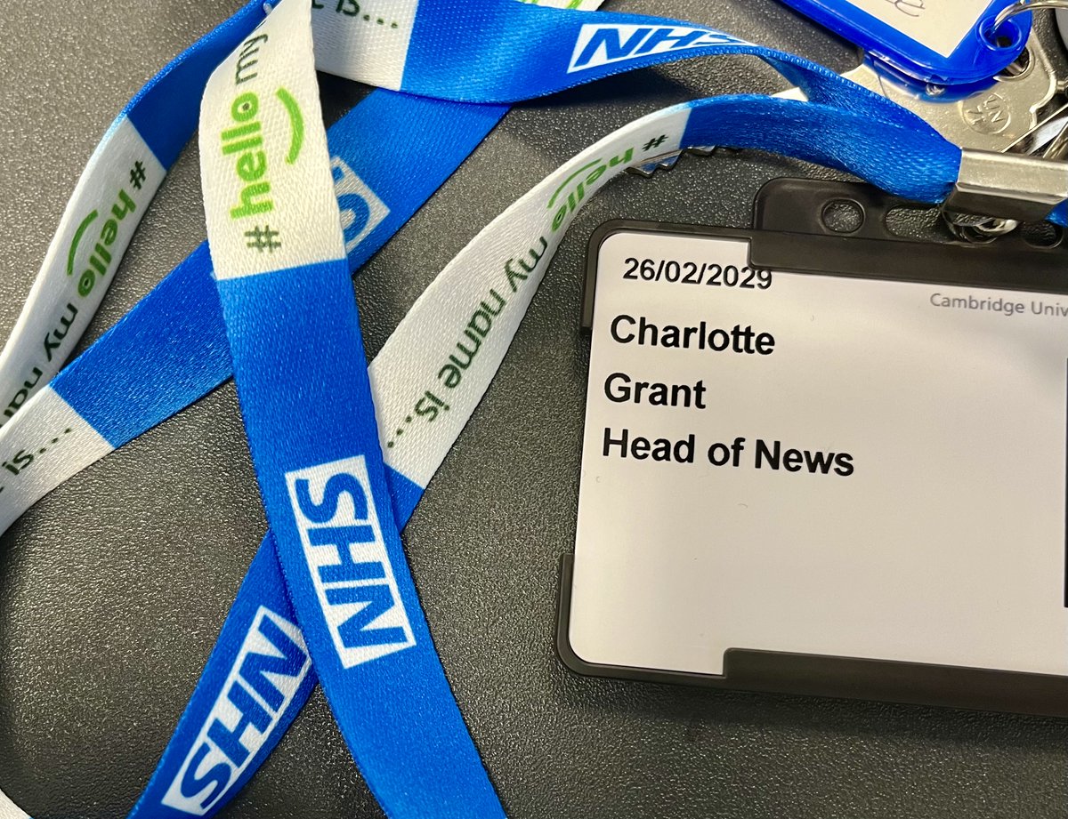 Charlotte Grant (@charlottegrant) on Twitter photo Extremely proud to wear this... Day 3 in the new job <a href="/CUH_NHS/">Cambridge University Hospitals NHS</a> based at Addenbrooke's hospital - already so impressed by the care, enthusiasm and innovation going on. A very exciting time to be working for the #NHS Extremely proud to wear this... Day 3 in the new job <a href="/CUH_NHS/">Cambridge University Hospitals NHS</a> based at Addenbrooke's hospital - already so impressed by the care, enthusiasm and innovation going on. A very exciting time to be working for the #NHS