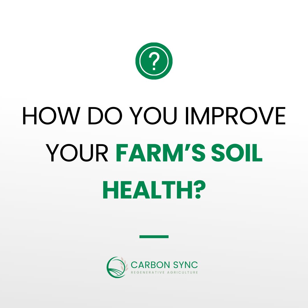 Soil carbon farming is a regenerative agricultural practice that has the potential to improve soil health. 

How do you improve your farm’s soil health?

#CarbonSync #RegenerativeAgriculture #NetZero #CarbonCredits #NaturalCapitalAccounting #Scope3 #HolisticManagement