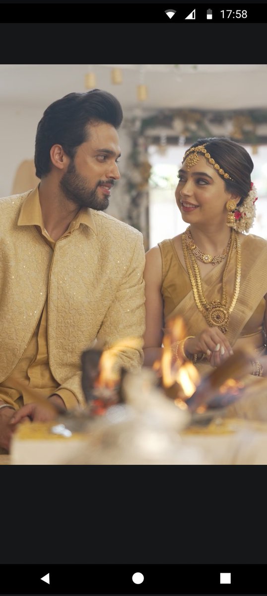 Prits098's tweet photo. Pictures are to die for! 😭😭😭 
Itna perfect koi 2 log ek sath kaise lag sakte hai? It's beyond my understanding. They look divine literally so beautiful!🥺🫶
 And this is where #MaNan got married and lived happily ever after. 
Bless the newly wed &amp; make lots of cute babies😘 https://t.co/jzPq5P4LpO