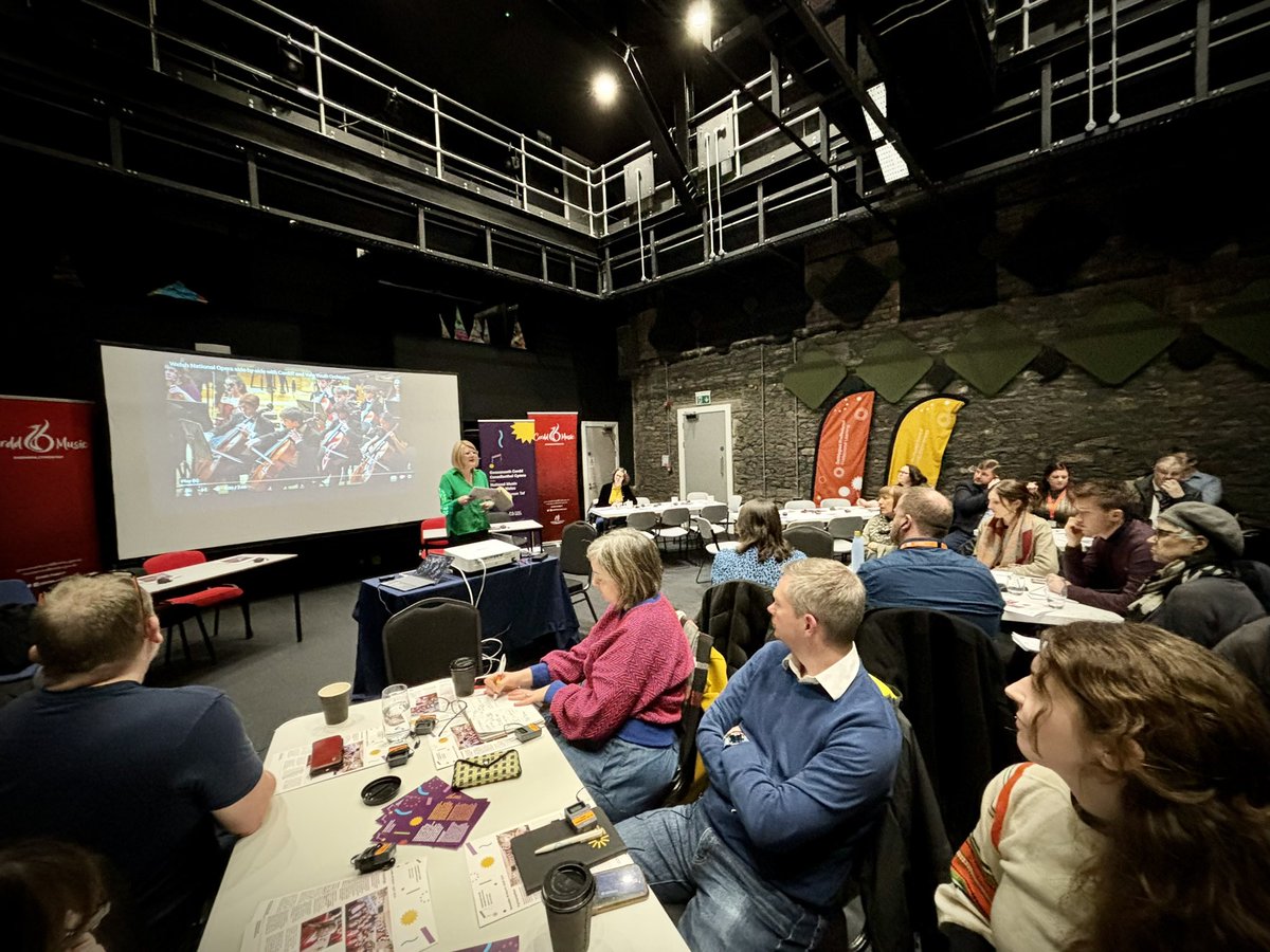 I’m excited to be at <a href="/YMaArlein/">YMa</a> for today’s packed Open Forum event led by @MusicServWales and <a href="/Anthem_Cymru/">Anthem</a>. I’ll be leading a conversation about partnership building this afternoon, representing @nyaw_ccic.