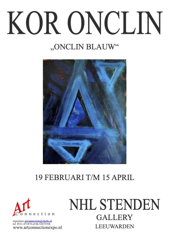 Terug in Leeuwarden met de expositie 'Onclin Blauw' in de NHL Stenden Gallery <a href="/nhlstenden/">NHL Stenden</a> <a href="/leonwever/">Léon Wever</a>