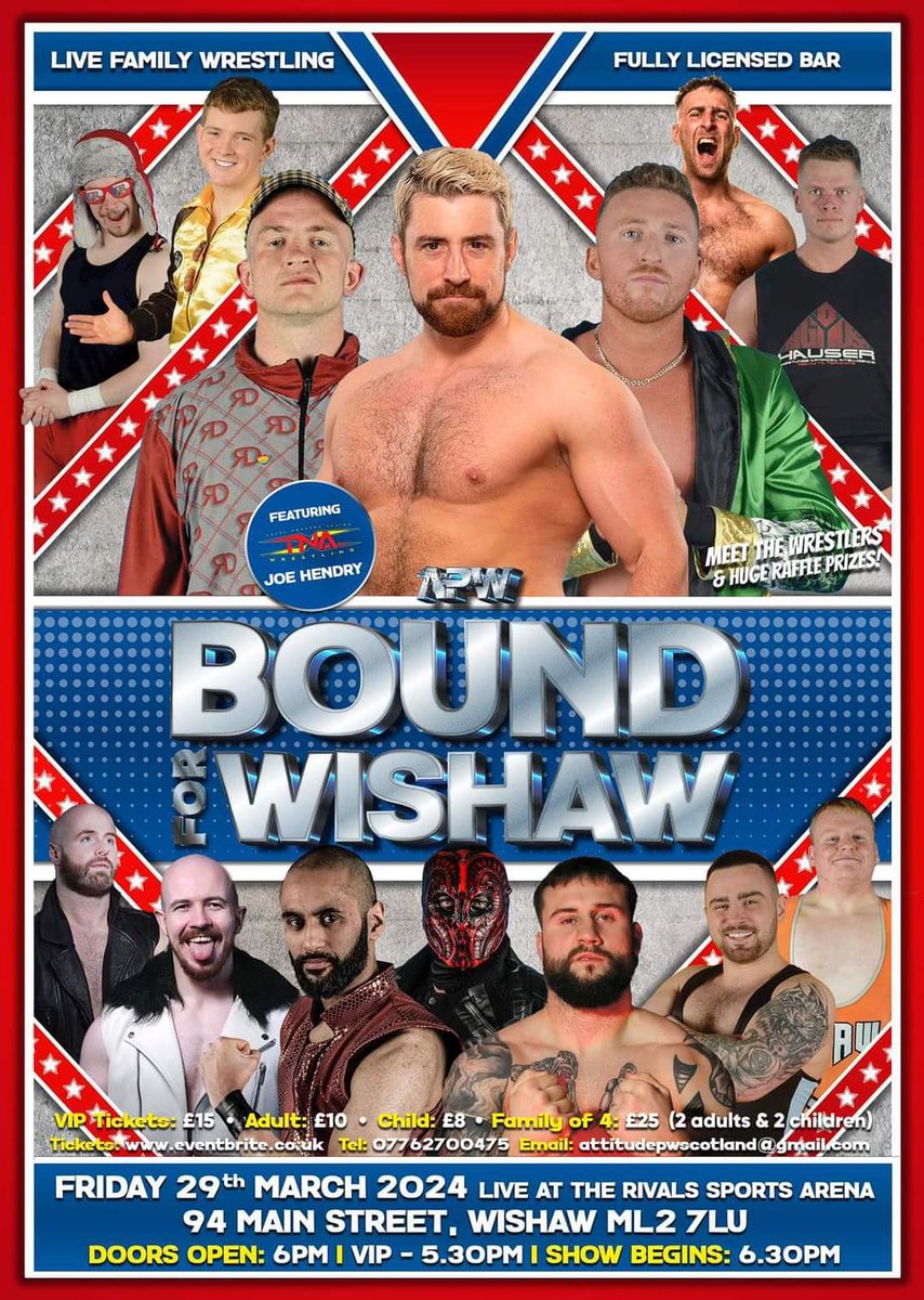 We're 4 weeks away from @AttitudePW23 arriving at Bound For Wishaw! I've been watching this from the outside and it's looking to be an interesting night~