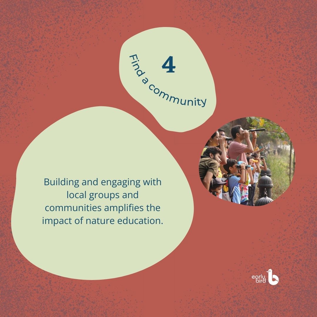 earlybirdncf's tweet image. 4/ Find a Community: 
Local groups amplify nature education&apos;s impact. 

#natureeducation #localgroups #community