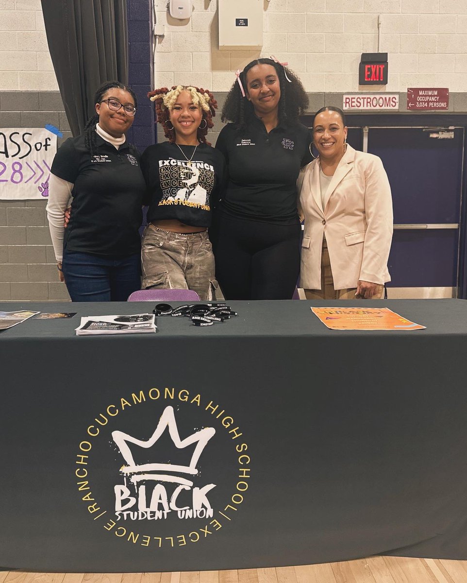 BSU Representing at the 8th grade parent night! We are excited for all of the incoming freshmen who are interested in BSU.