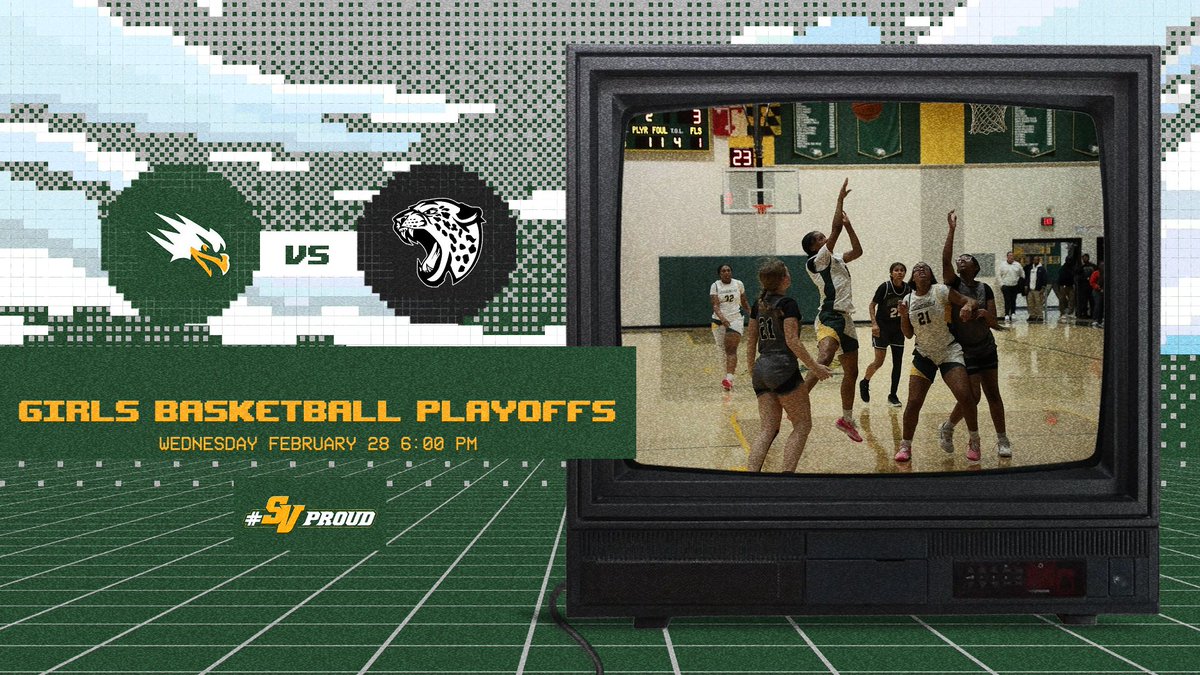 SV Nation, please come out this evening and help cheer on our Girls Basketball team to victory.  Go Screaming Eagles!  All Sales Digital and gates open at 5:30 pm.