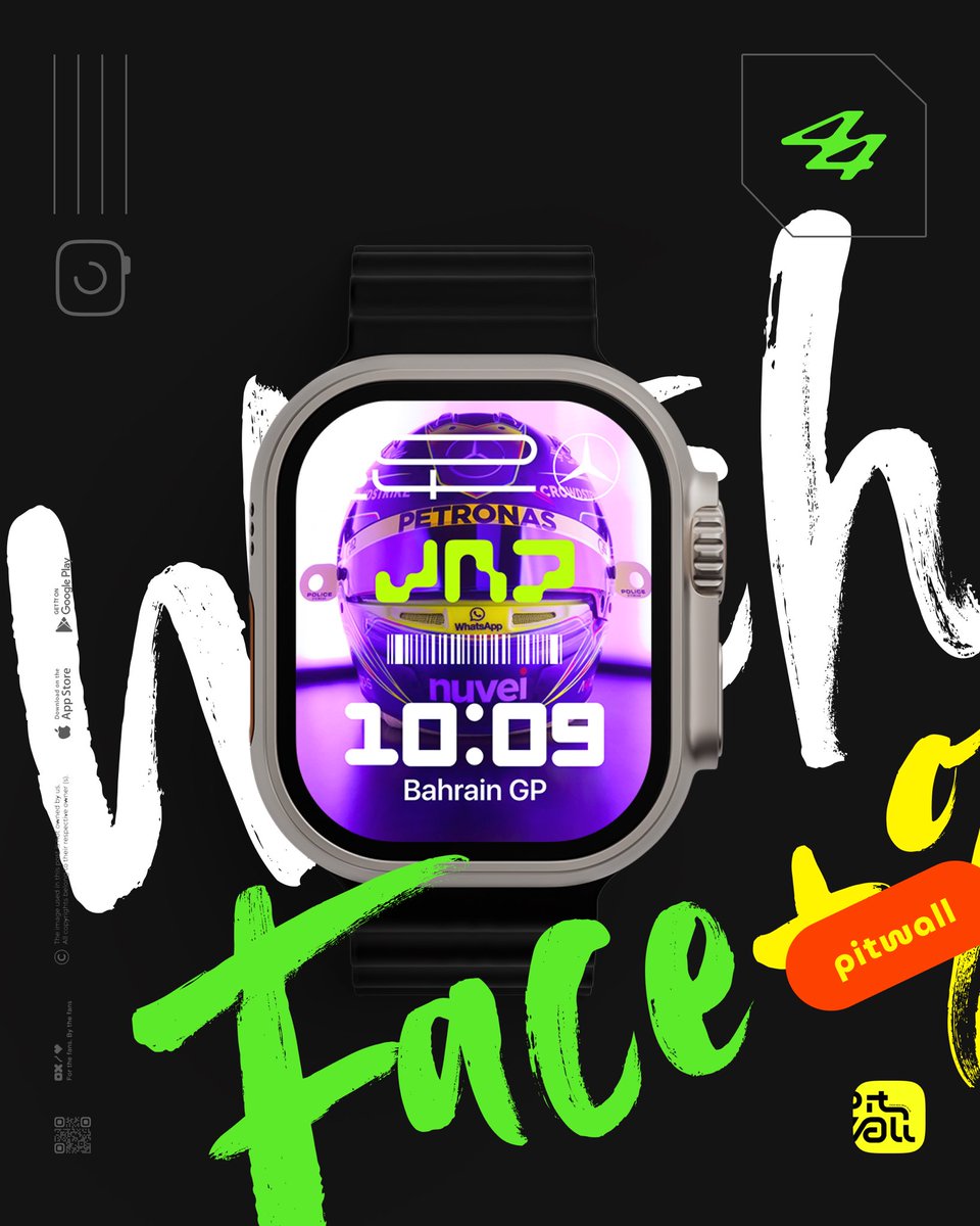 BoxBox_Club's tweet photo. “It’s race week! 🏁 Gear up with our exclusive Bahrain GP Apple Watch faces, available only on @PitWall_Club 
Time to track the action in style! ⌚🏎️

#bahraingp #Formula1 #F1 #Boxboxclub #Boxbox #pitwall #pitwallclub #mercedesamgf1 #scruderiaferrari  #ferrari #lewishamilton #georgerussell #Mclaren #charlesleclerc #carlossainz #landonorris #oscarpiastri