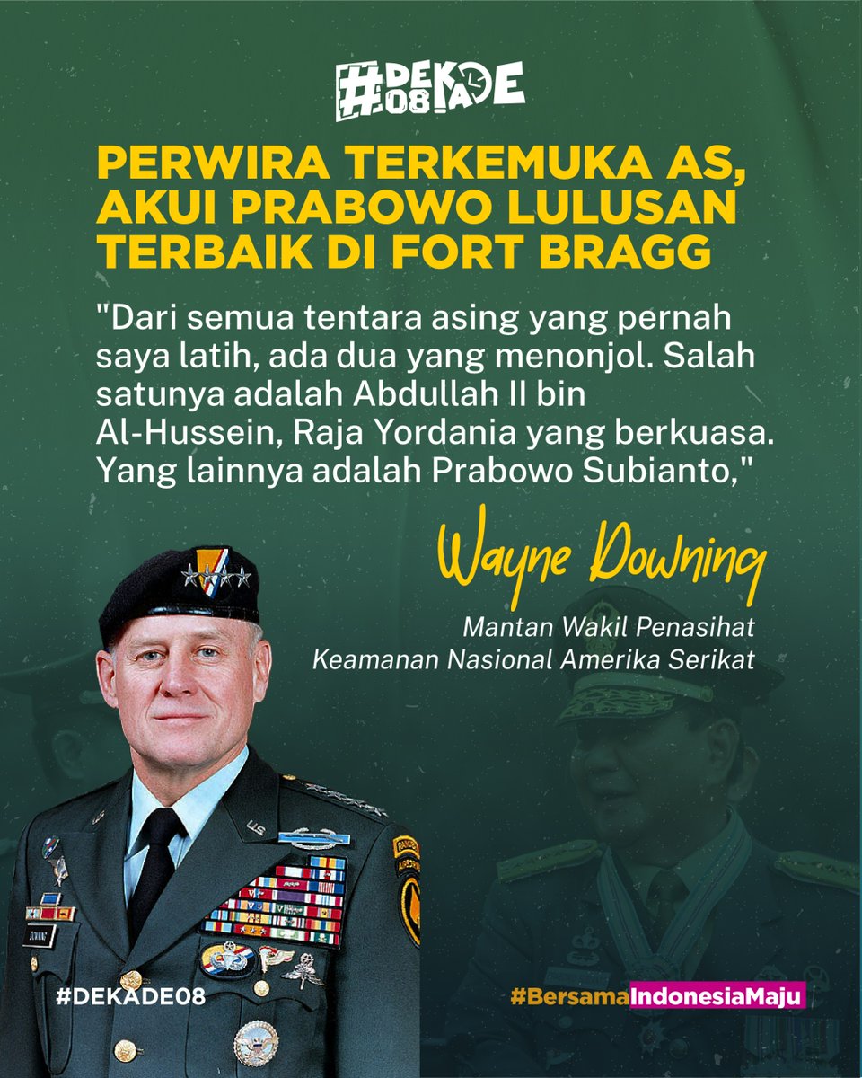 Sudah ada kesaksian internasional ya guys.

#mendingprabowo #dekade08 #terusmajubersamaprabowo #PrabowoPresiden2024 #koalisiindonesiamaju #prabowogibran
